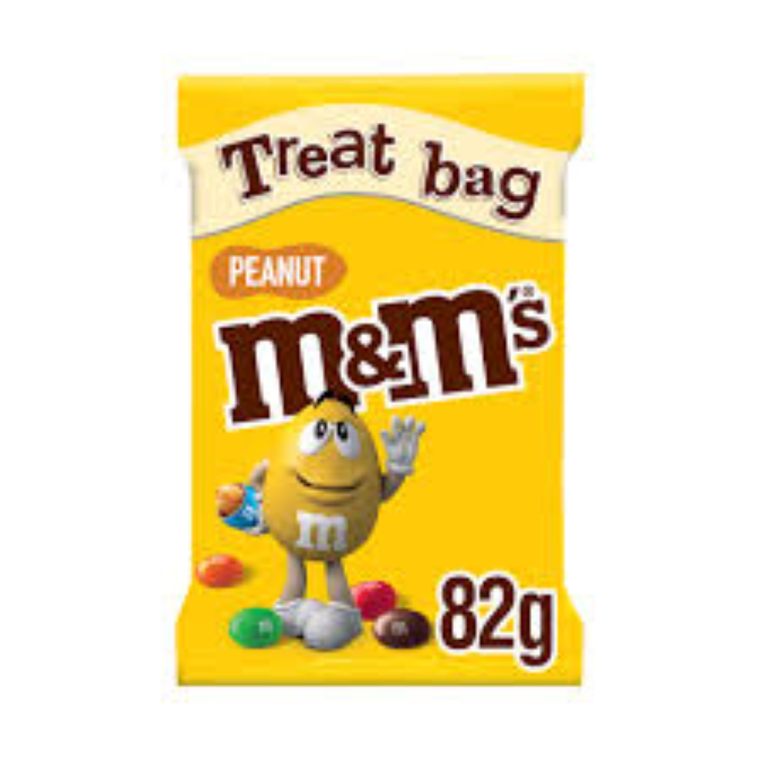 M & M PEANUT TREAT BAG 82G